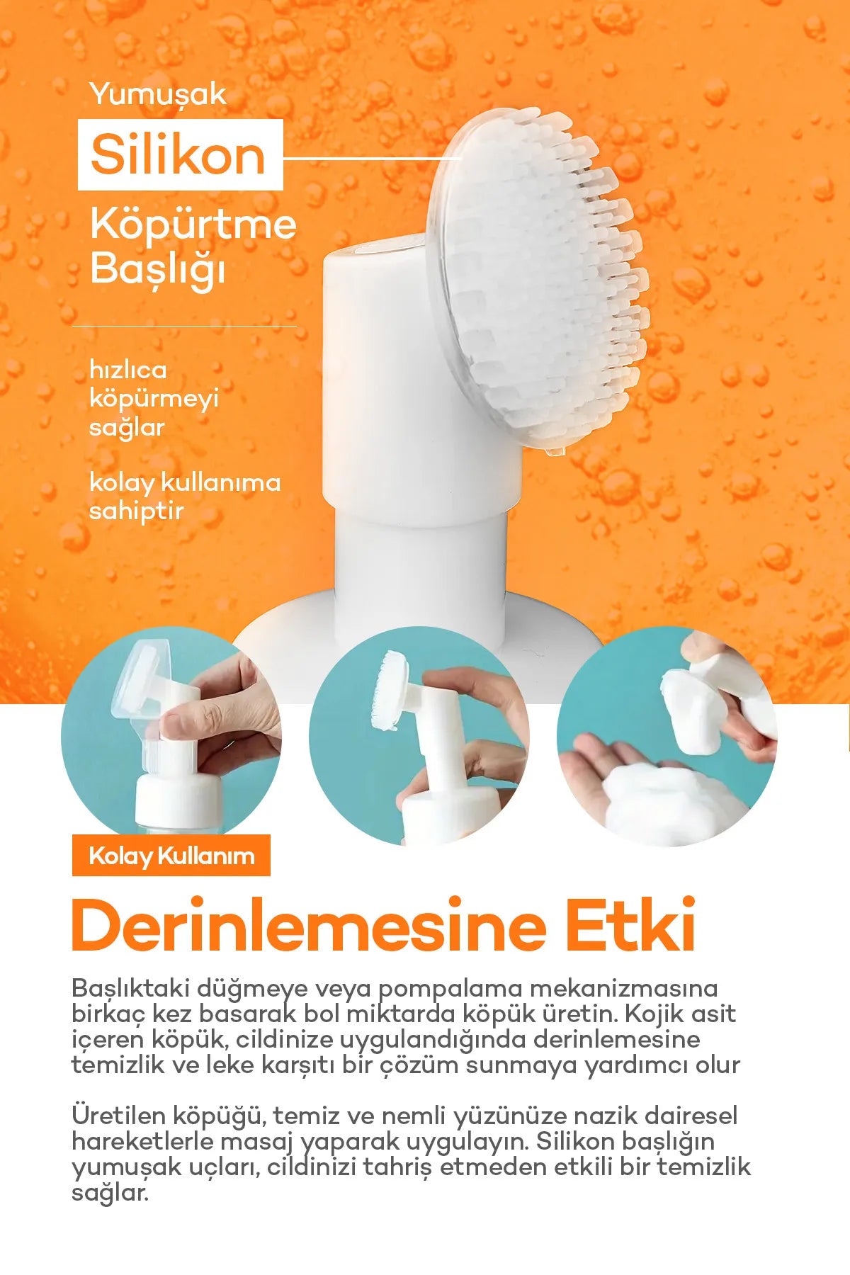 Kojik Asit Yüz Temizleme Köpüğü