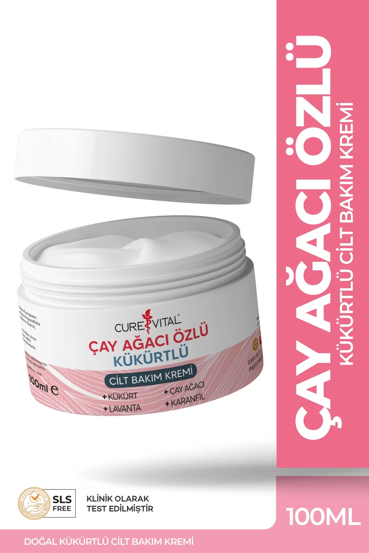 Çay Ağacı Özlü Kükürtlü Masaj Kremi 100 ml